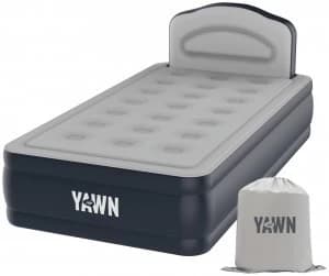Yawn Luxury Raised Air Bed With Headboard - Single