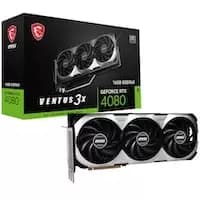 MSI GeForce RTX 4080 Ventus 3X OC 16GB GDDR6X PCI-Express Graphics Card