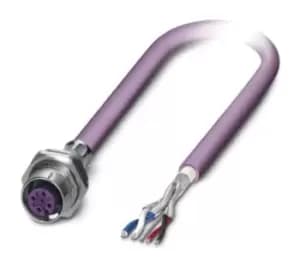 Phoenix Contact 1534481 Sensor Cord, 5P, M12 Rcpt-Free End, 2M