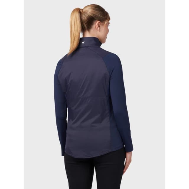 Callaway Womens Water-Resistant Stretch Streamlined Fit Performance Golf Jacket Peacoat female 10 (S)