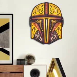 LAZ083 Multicolor Decorative Wooden Wall Accessory