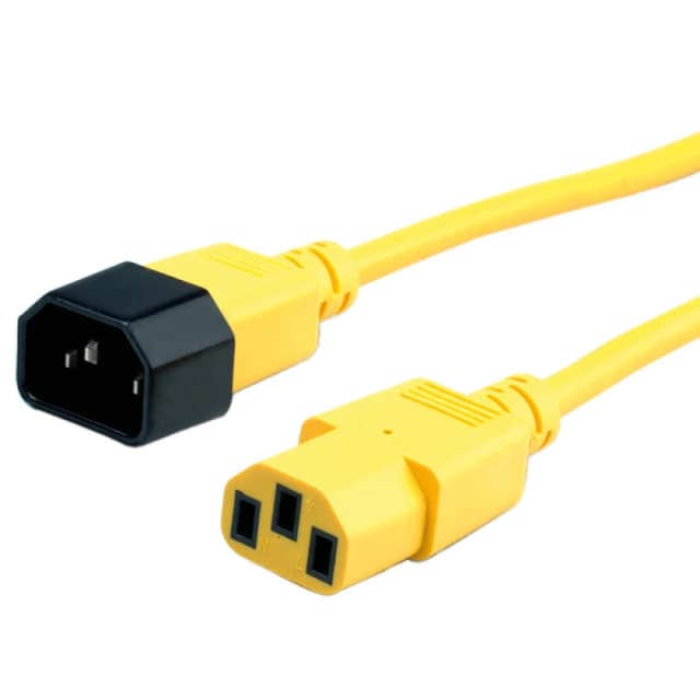 ROLINE Monitor Power Cable. yellow 1.8 m