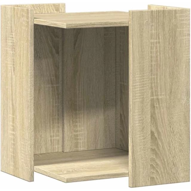 vidaXL Cat Litter Box Enclosure Sonoma Oak 42x42x51cm Engineered Wood, Brown 857744