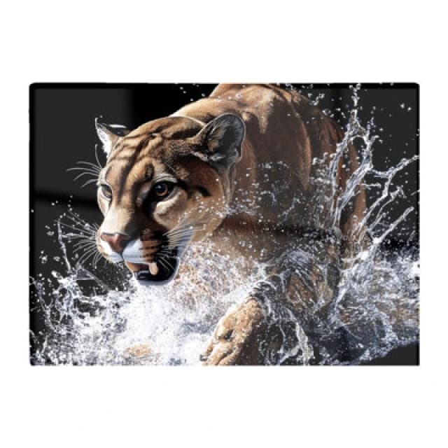 Warren Reed Designer Puma's Determined Splash Chopping Board