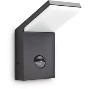 Ideal Lux Style - LED 1 Light Outdoor Wall Light Anthracite IP54