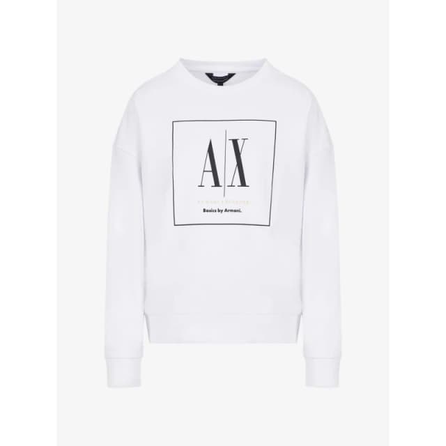 Armani Exchange Crewneck Sweatshirt Crew Sweaters XS White 33453501310
