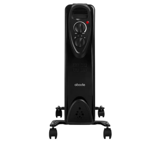 ABODE AOFR9003B Portable Oil-Filled Radiator - Black 5056233839479