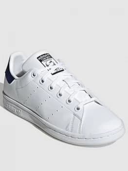 adidas Originals Stan Smith Junior Trainers - White/Navy, Size 5