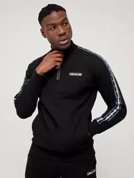 Ellesse Chimenco 1/2 Zip Track Top - Black Size M Men