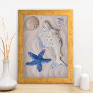 AC1990015344 Multicolor Decorative Framed MDF Painting