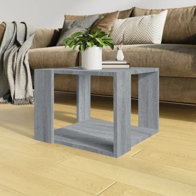VIDAXL Coffee Table Grey Sonoma 40x40x30cm Engineered Wood Vidaxl 8720286932315