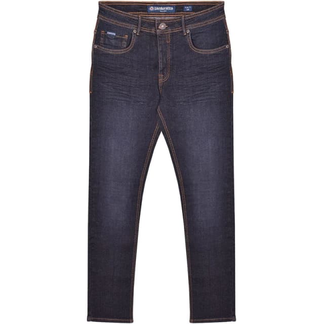 Lambretta Lambretta Men Stafford Slim Jeans in Dark Navy Size: 34R Dark Navy 34R Male 5063703945981