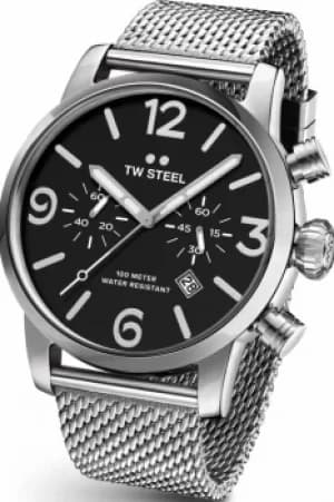 Mens TW Steel Maverick Chronograph 45mm Watch TWMB13