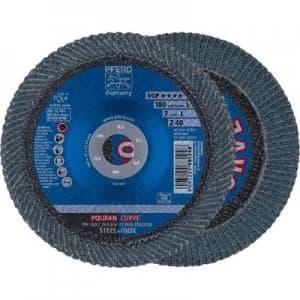 PFERD 67689095 POLIFAN-serrated washer PFR 180-L Z40 SGP CURVE STEELOX Diameter 180 mm 10 pc(s)