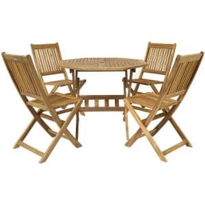 Charles Bentley Hardwood Octagonal Garden Dining Set