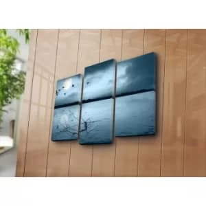 3NATPAT-10 Multicolor Decorative Canvas Painting (3 Pieces)