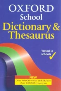 Oxford School Dictionary and Thesaurus by R. E Allen Book