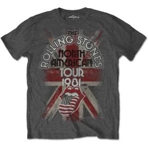 The Rolling Stones - North American Tour 1981 Unisex XX-Large T-Shirt - Grey