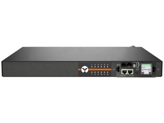 Vertiv Vertiv Geist MUU5M1R5-12CF17-2C20A9H00-S power distribution unit (PDU) 12 AC outlet(s) 0U Black VP7U21A0