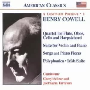 Henry Cowell - Continuum Portrait, a 1 (Sachs, Seltzer, Continuum) CD Album - Used