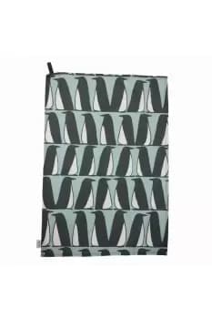 Pedro Penguin Set of 2 Tea Towels Ice Grey