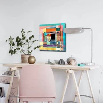 4545ABSC - 013 Multicolor Decorative Canvas Painting