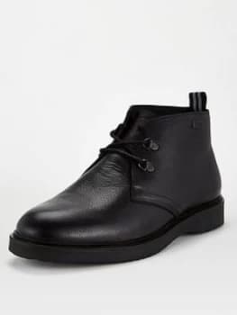 Barbour International Barbour Lnternational Piston Lace Up Boot, Black, Size 10, Men