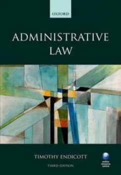 Administrative Law by Timothy Endicott Paperback