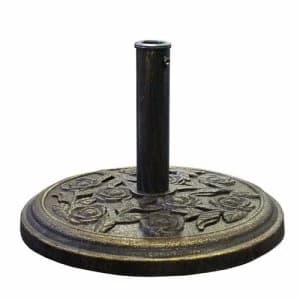 Hadley 38mm-48mm Patio Rose Design Cast Iron Effect Parasol Base