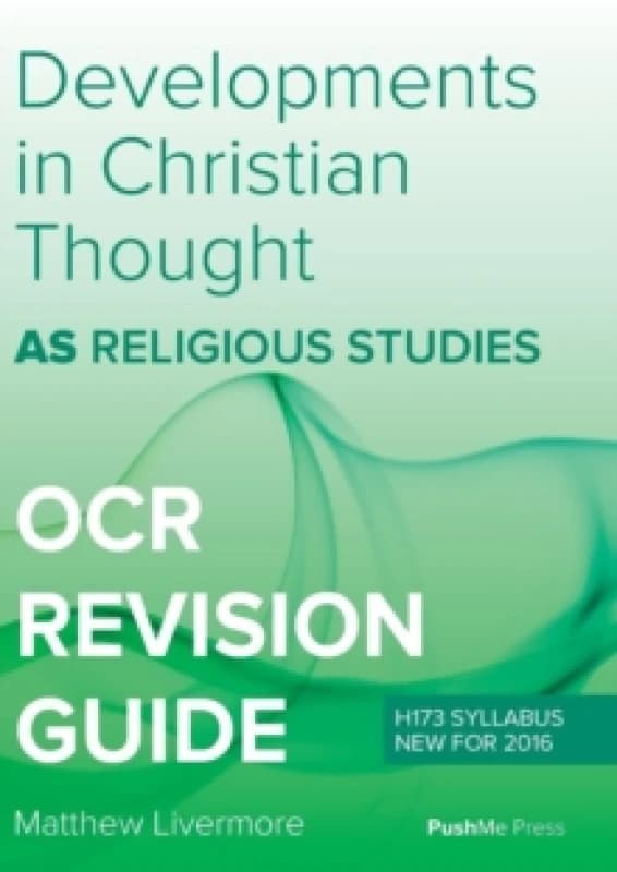 As Developments in Christian Thought : As Religious Studies for OCR Paperback / softback