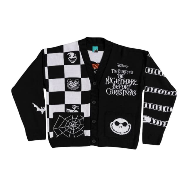 The Nightmare Before Christmas Mens Zero Cardigan Size: Small Multicolor Male S