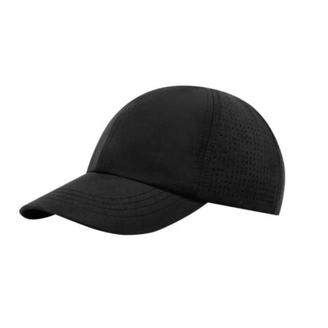 Elevate NXT Mens Mica 6 Panel Cool Fit Cap in Black Male One Size