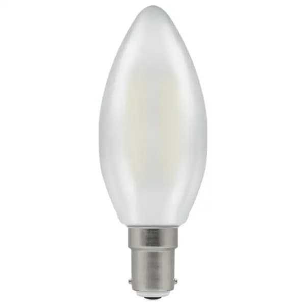 Crompton LED Candle Filament Dimmable Pearl 2.5W 4000K SBC-B15d