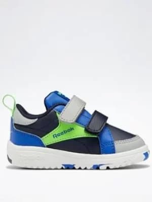 Reebok Weebok Clasp Low Shoes, Blue/Green, Size 6.5 Younger