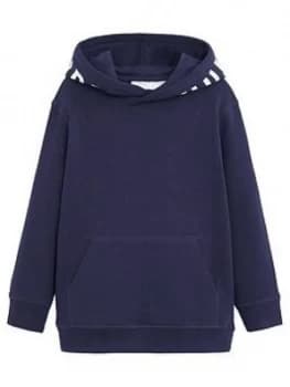Mango Boys Hood Print Hooded Top - Navy