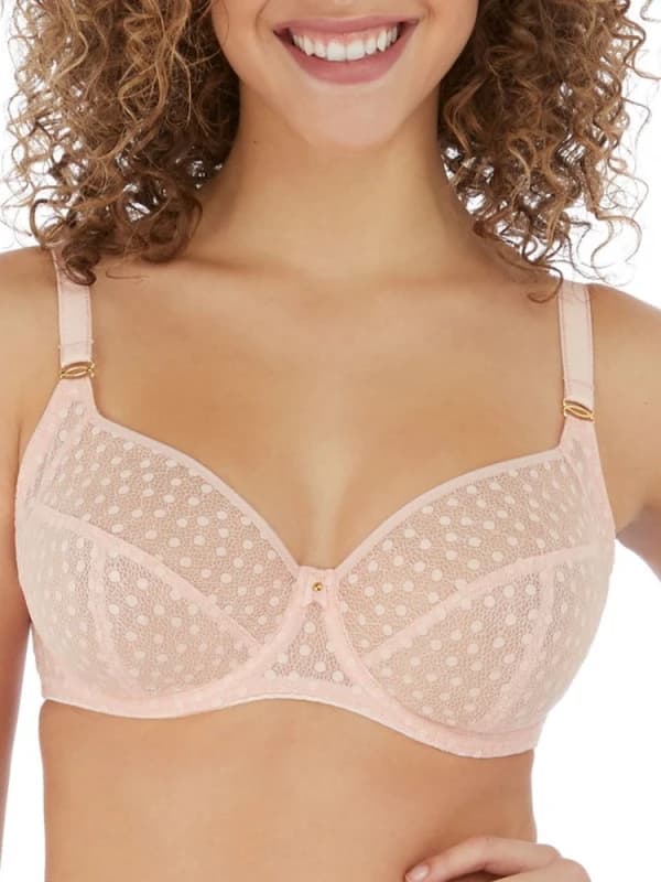 Freya Womens Starlight Side Support Bra in Pink Size: 34E Pink Female 34E
