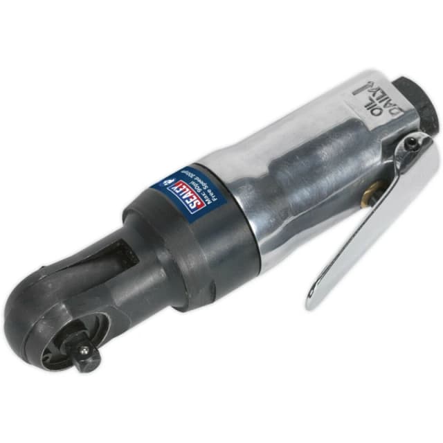 Loops Air Powered Twist-Reverse Ratchet Wrench - 1/4" Sq Drive - Stubby Design Multi