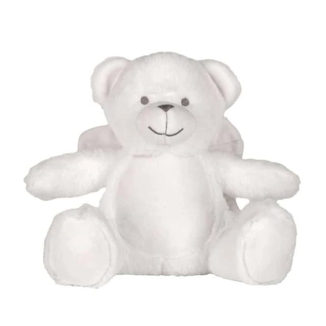 Mumbles Angel Bear Plush Toy in White Size: Medium White Unisex M