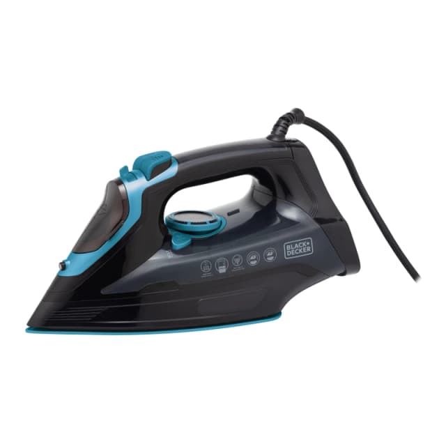Black Decker BXIR22004AGB 3000W Linen Care Steam Iron Black Aqua