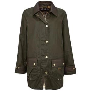 Barbour Womens Winslet Wax Jacket Archive Olive/Classic 10