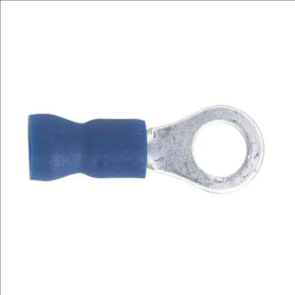 Genuine SEALEY BT25 Easy-Entry Ring Terminal Ø5.3mm (2BA) Blue Pack of 100
