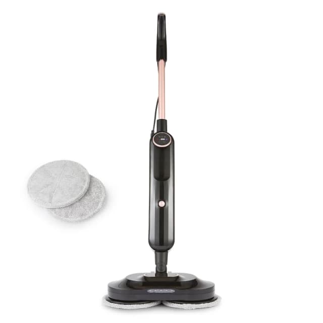 Geepas Geepas Digital Steam Mop 2 Rotating Power Pads LED Display 540ML Water Tank Black unisex