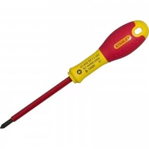 Stanley FatMax VDE Insulated Pozi Screwdriver PZ0 75mm