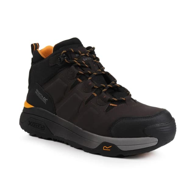 Regatta Mens Hyperfort Safety Hiker Chestnut Black male UK 6