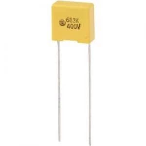 MKS thin film capacitor Radial lead 0.068 uF 400 Vdc 5 10 mm L x W x H 13 x 6 x 12mm