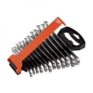 Bahco BAH111MSET12 Wrench Set 12 Point 15° Alloy Steel Chrome Plated 8 - 19mm Pack of 12