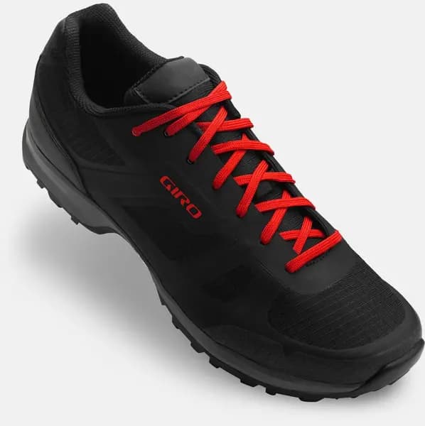Giro Gauge Mens Mountain Bike Shoes 40 BLACK/Bright RED