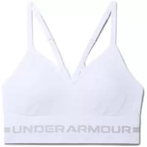 Under Armour Seamless Low Impact Longline Sports Bra - White