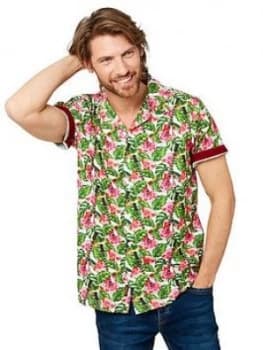 Joe Browns Fresh and Funky Short Sleeve Shirt - White Size M Men