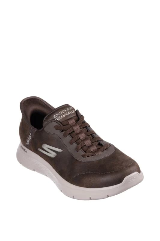 Skechers Go Walk Flex Slip On Runners Mens - Brown Brown 7